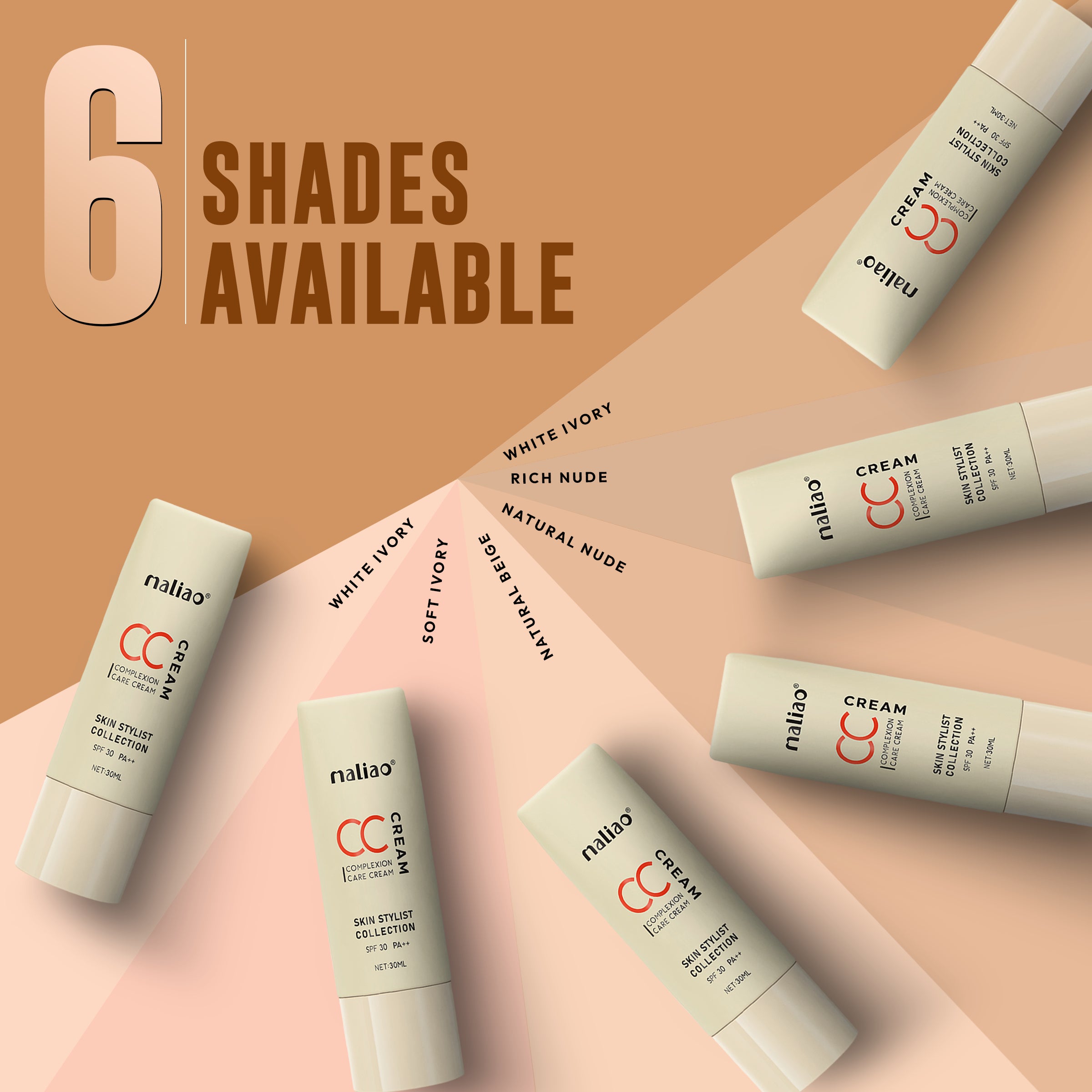 Maliao CC Cream - SPF 30 PA All-In-One Complexion Perfector (30ml)